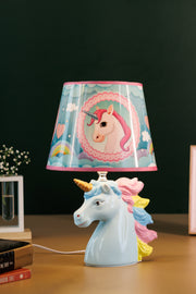 Ceramic blue unicorn for kids room