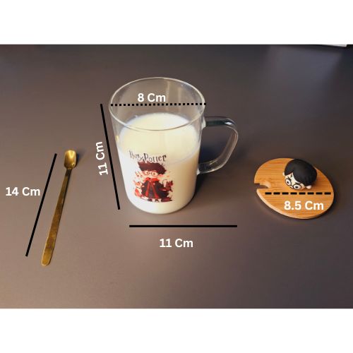 Cute Harry Potter Printed  Glass Coffee  Glass Mug