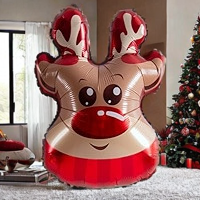 Christmas Decor Balloons, Giant 4 pcs