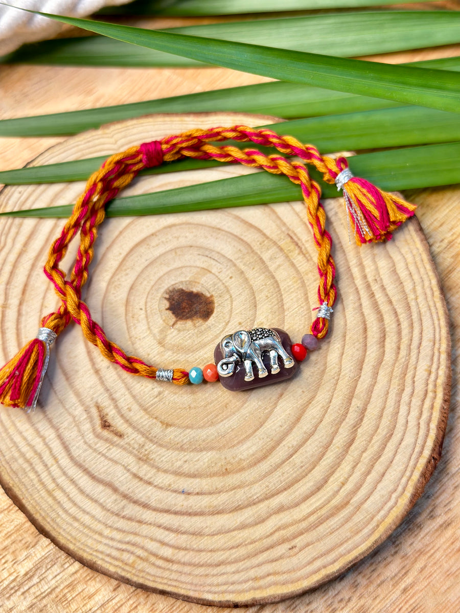 Elephant Lumba and Rakhi Set