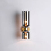 Double Shade Glass Wall Lamp