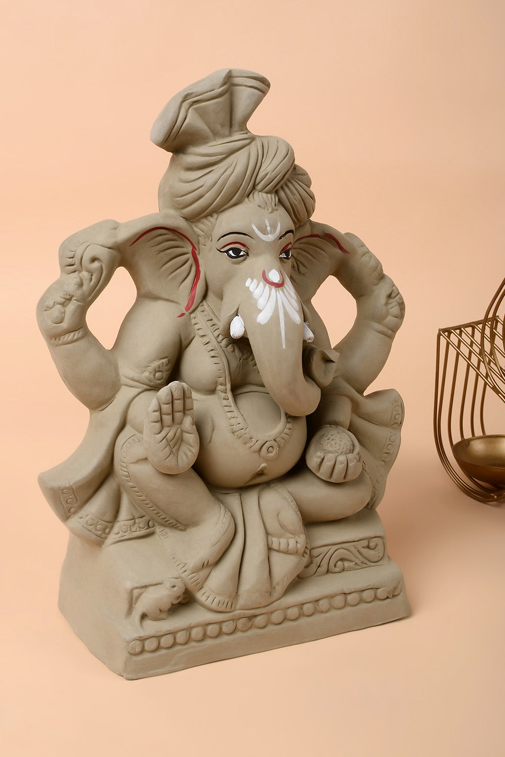 9 Inch Eco Friendly Miiti Ganesh Ji Coral Tree 5409