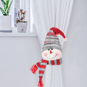 curtain ties set of 3 santa teddies