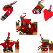 Christmas Tree Decoration hanging - set of 5 -